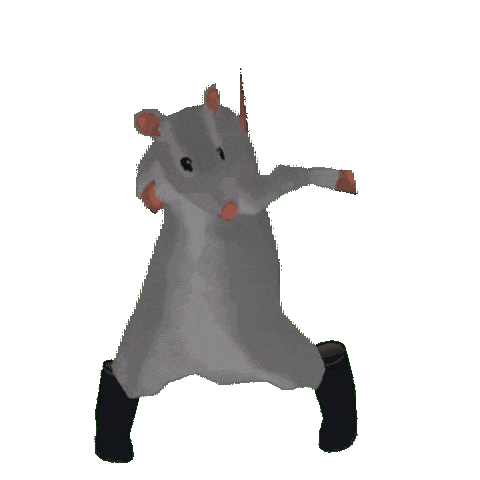 A rat dancing.